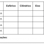 A imagem mostra um exemplo de receita de óculos.