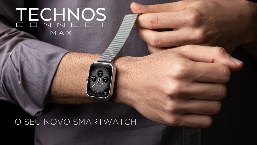 A imagem mostra o smartwatch Technos Connect Max